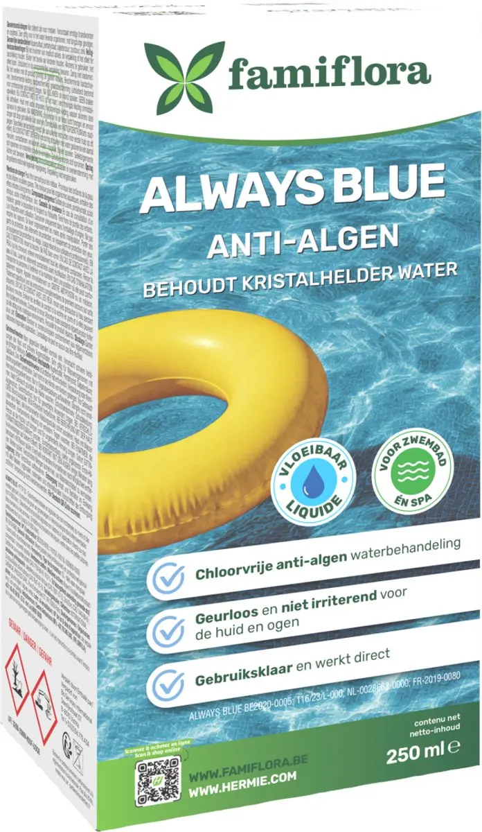 Famiflora Always Blue Anti-alg & Groenverwijderaar 250ml - Chloorvrij