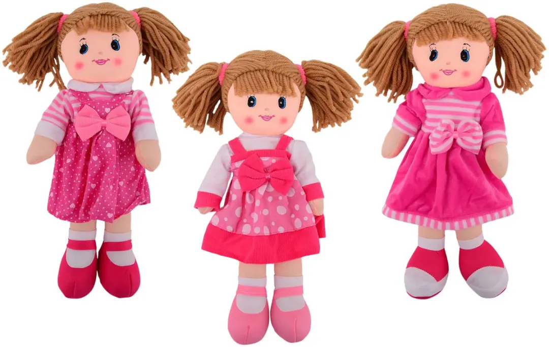 Johntoy Baby Rose Zachte Pop 40cm - Meerkleurig