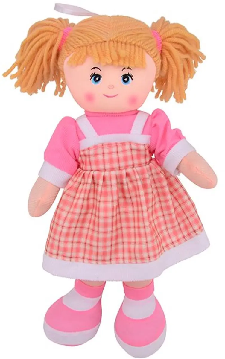Johntoy Baby Rose Zachte Pop 40cm - Meerkleurig