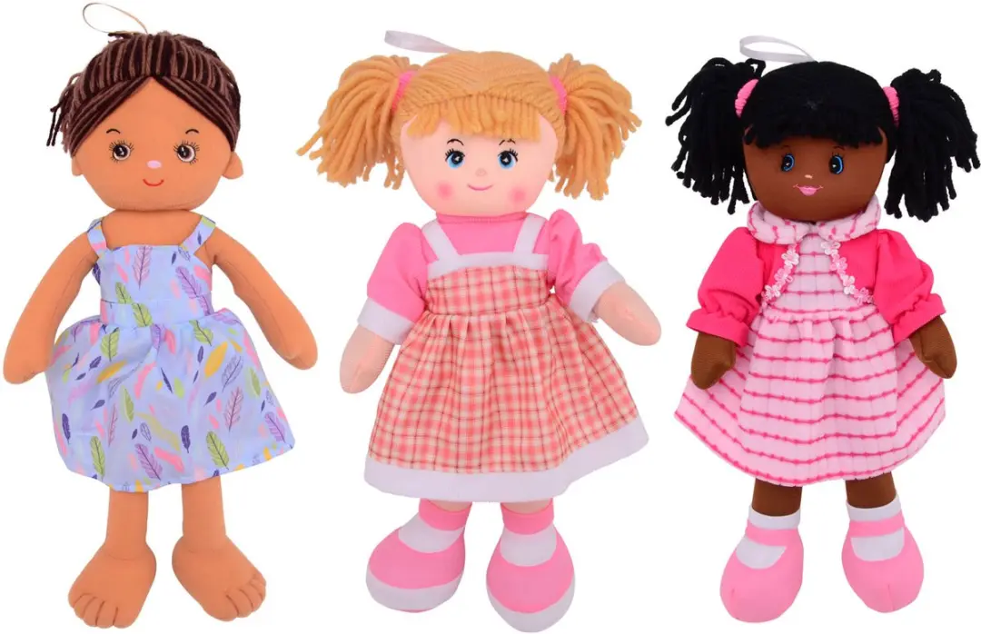 Johntoy Baby Rose Zachte Pop 40cm