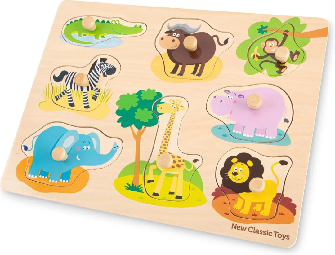 New Classic Toys® Houten Knoppuzzel Safari