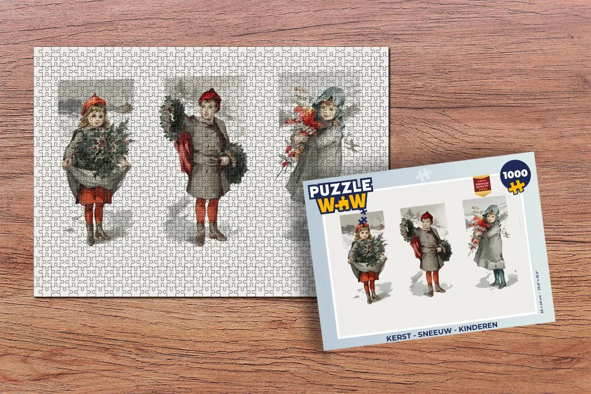 PuzzleWow Kerstpuzzel 1000 Stuks - Multicolor