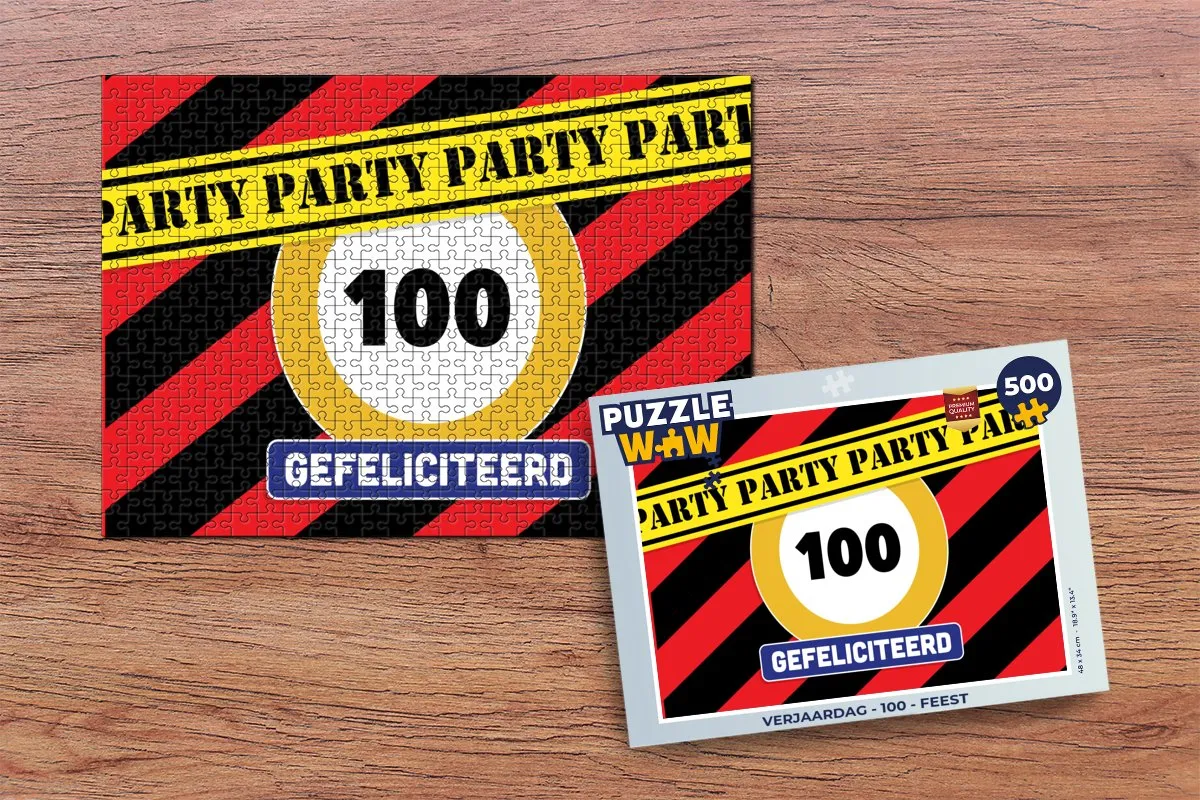 PuzzleWow Verjaardag Legpuzzel 500 Stuks - Multicolor