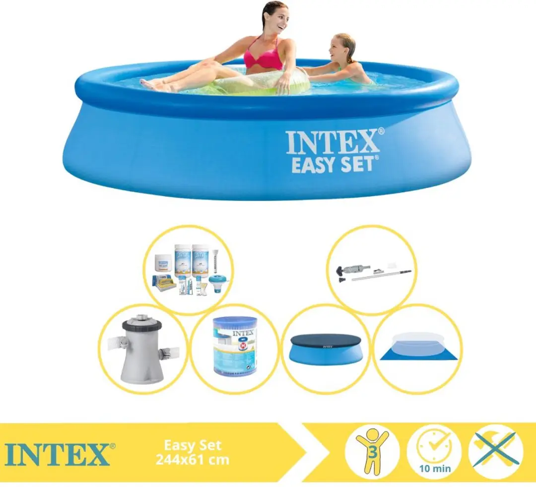 Intex Rond Opblaasbaar Easy Set Zwembad