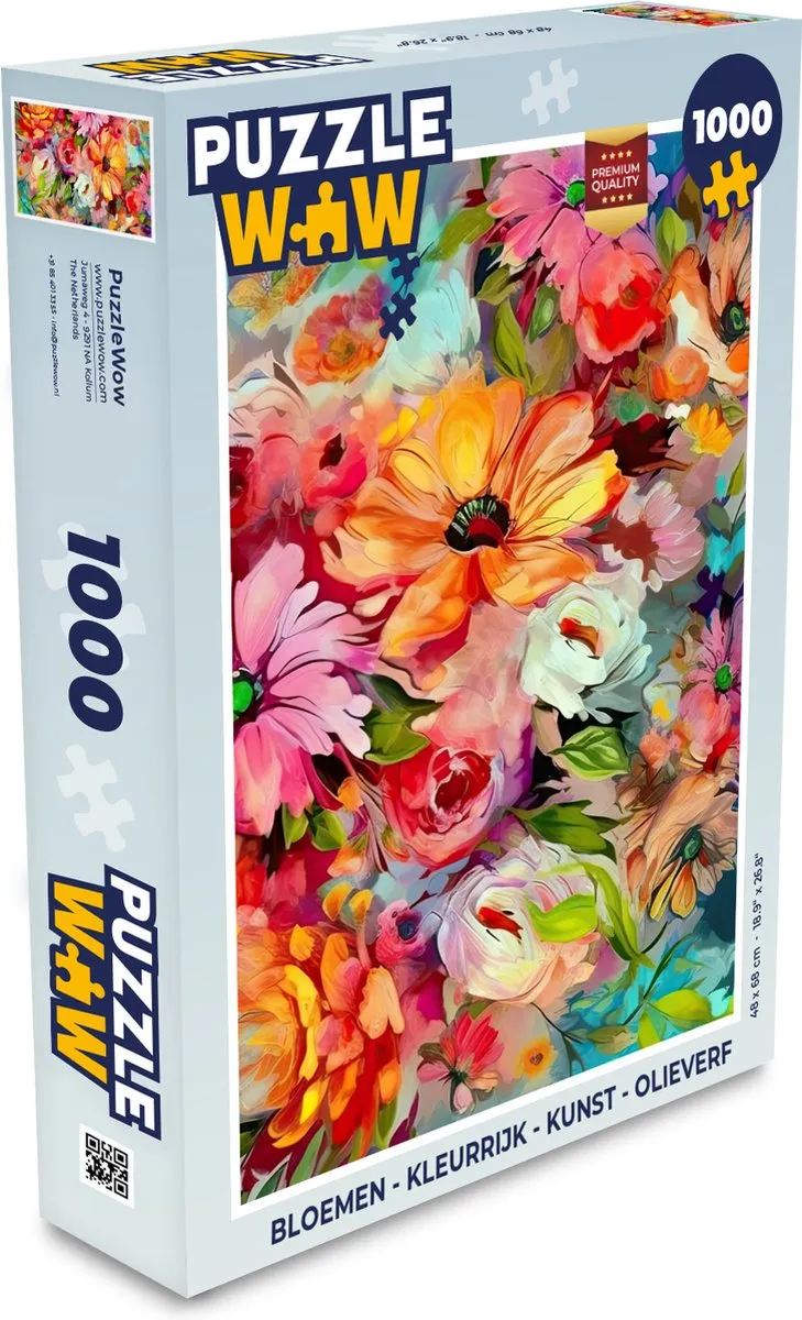 PuzzleWow Bloemen Legpuzzel 1000 Stuks