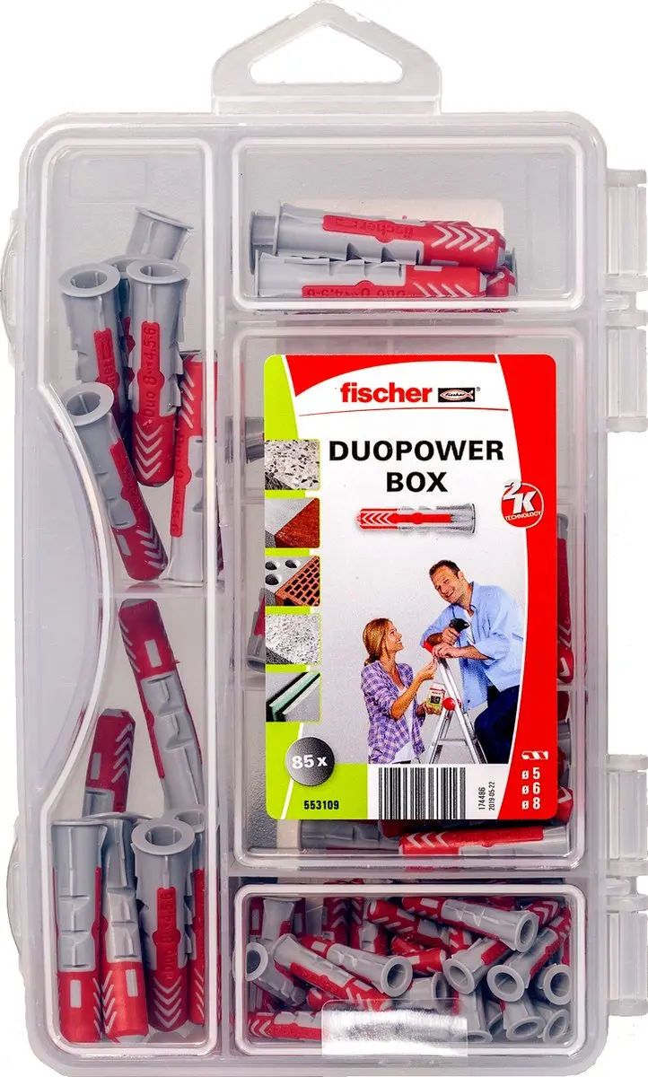 Fischer DuoPower Pluggen Assortiment - 85 Stuks (7x)