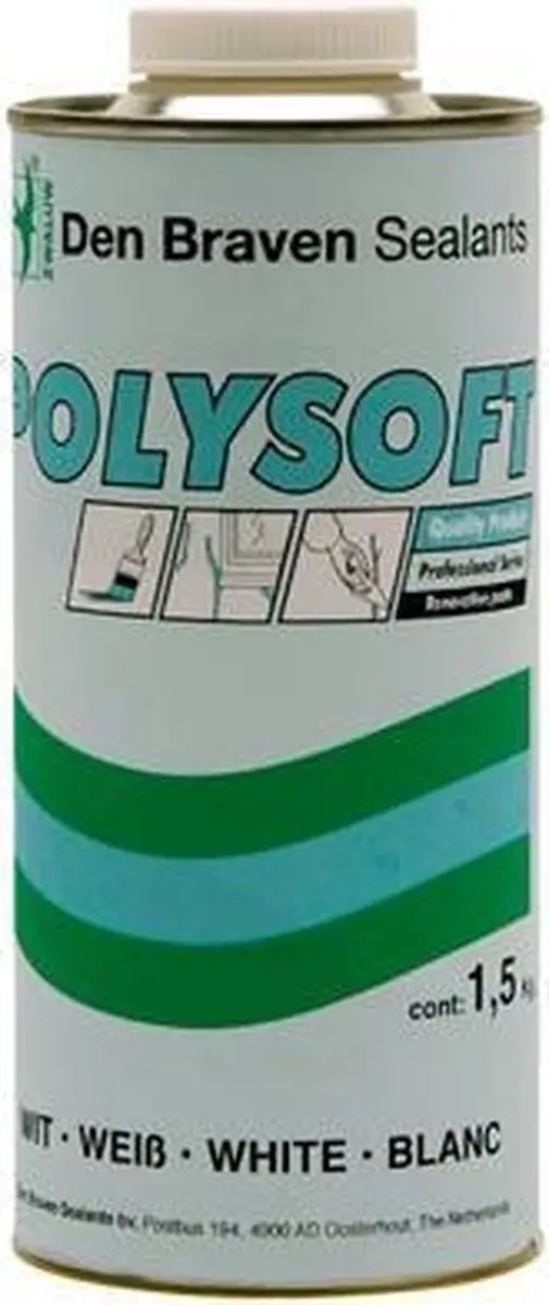 Den Braven Zwaluw Polysoft Professional Plamuur 1,5kg