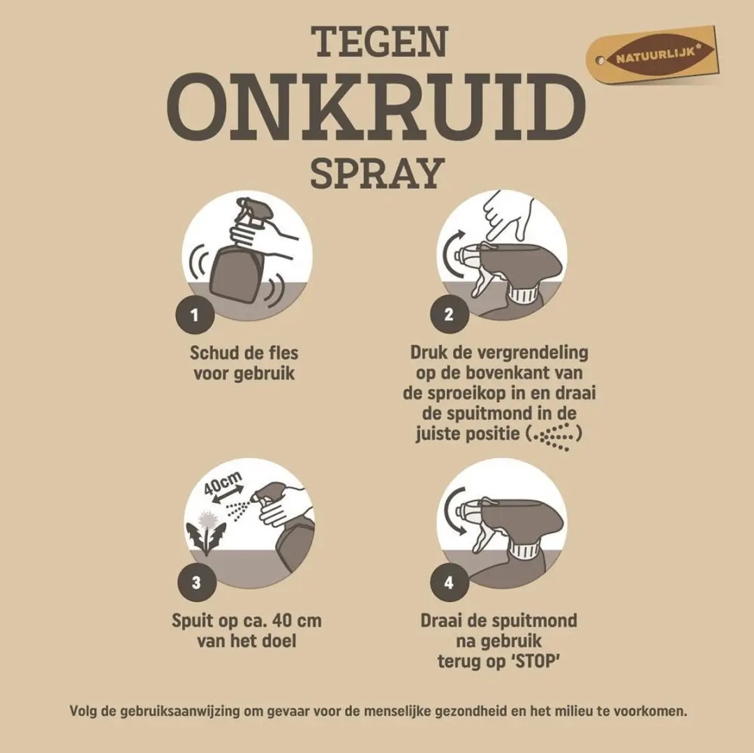 Pokon Tegen Onkruid Spray 1L - Natuurlijk - afbeelding 3 van 6