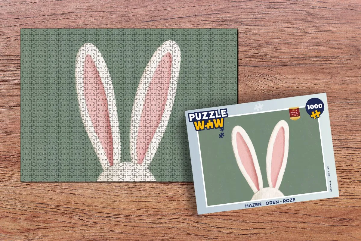 PuzzleWow Hazen Oren Roze Legpuzzel 1000 Stuks