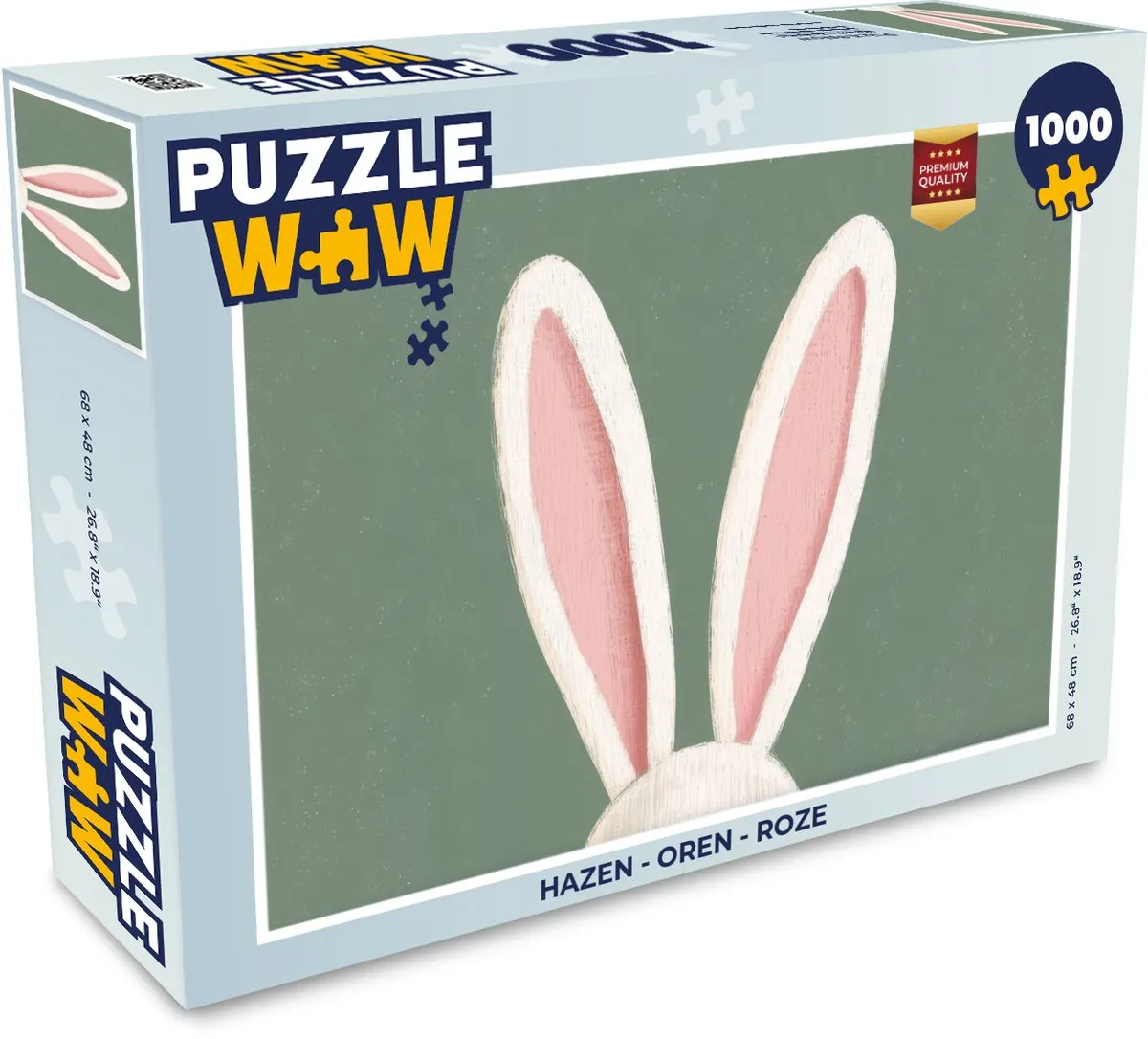 PuzzleWow Hazen Oren Roze Legpuzzel 1000 Stuks