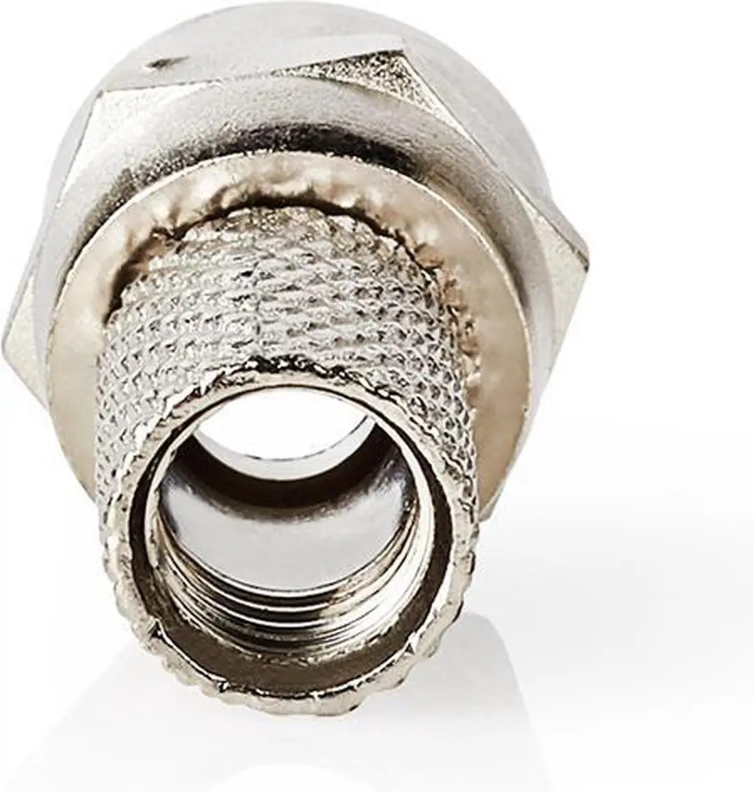 Nedis F-Connector Recht Male Vernikkeld 75 Ohm