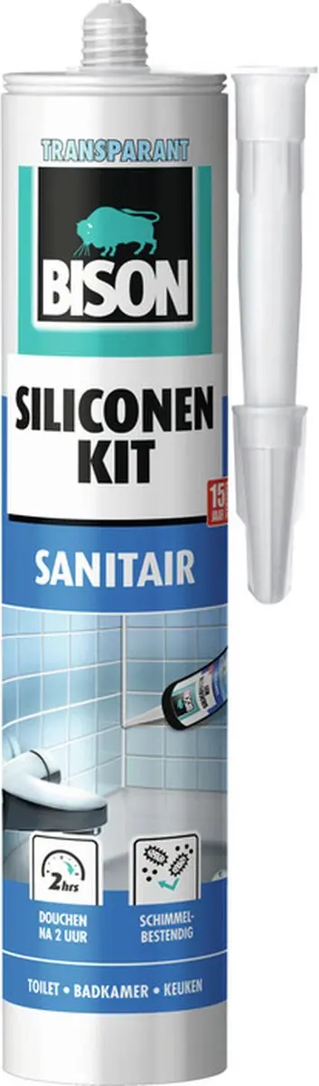 Bison Siliconenkit Transparant 300ml