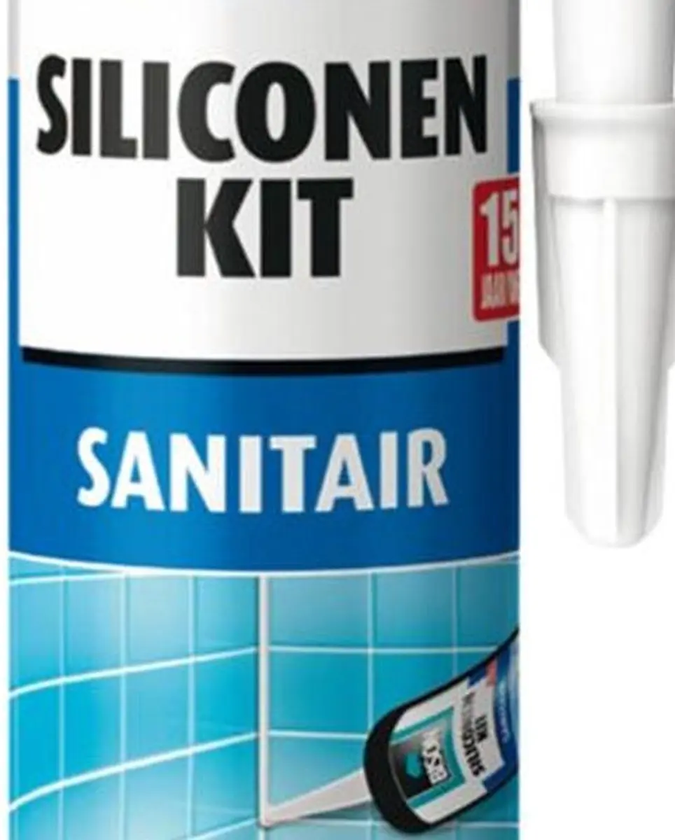 Bison Siliconenkit Antraciet 300ml - Waterbestendig & Schimmelwerend