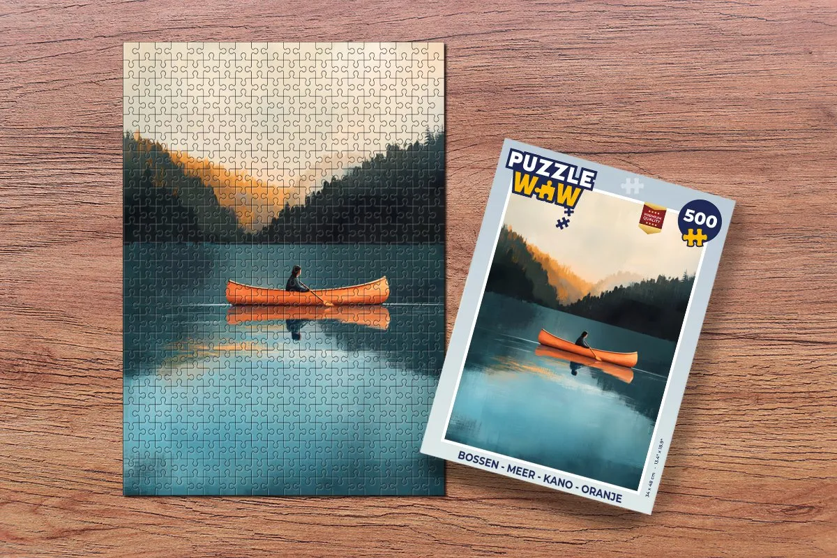 PuzzleWow Legpuzzel Bossen - Kano 500 Stuks - Oranje