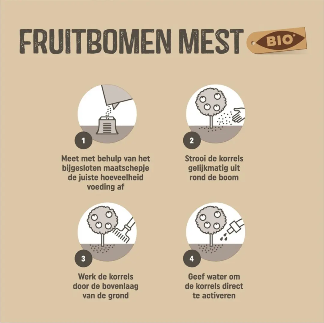 Pokon Bio Fruitbomen Mest 1kg - afbeelding 2 van 6