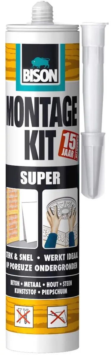 Bison Montagekit Super 440g - Wit