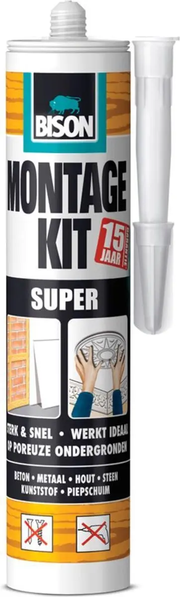 Bison Montagekit Super 440g - Wit