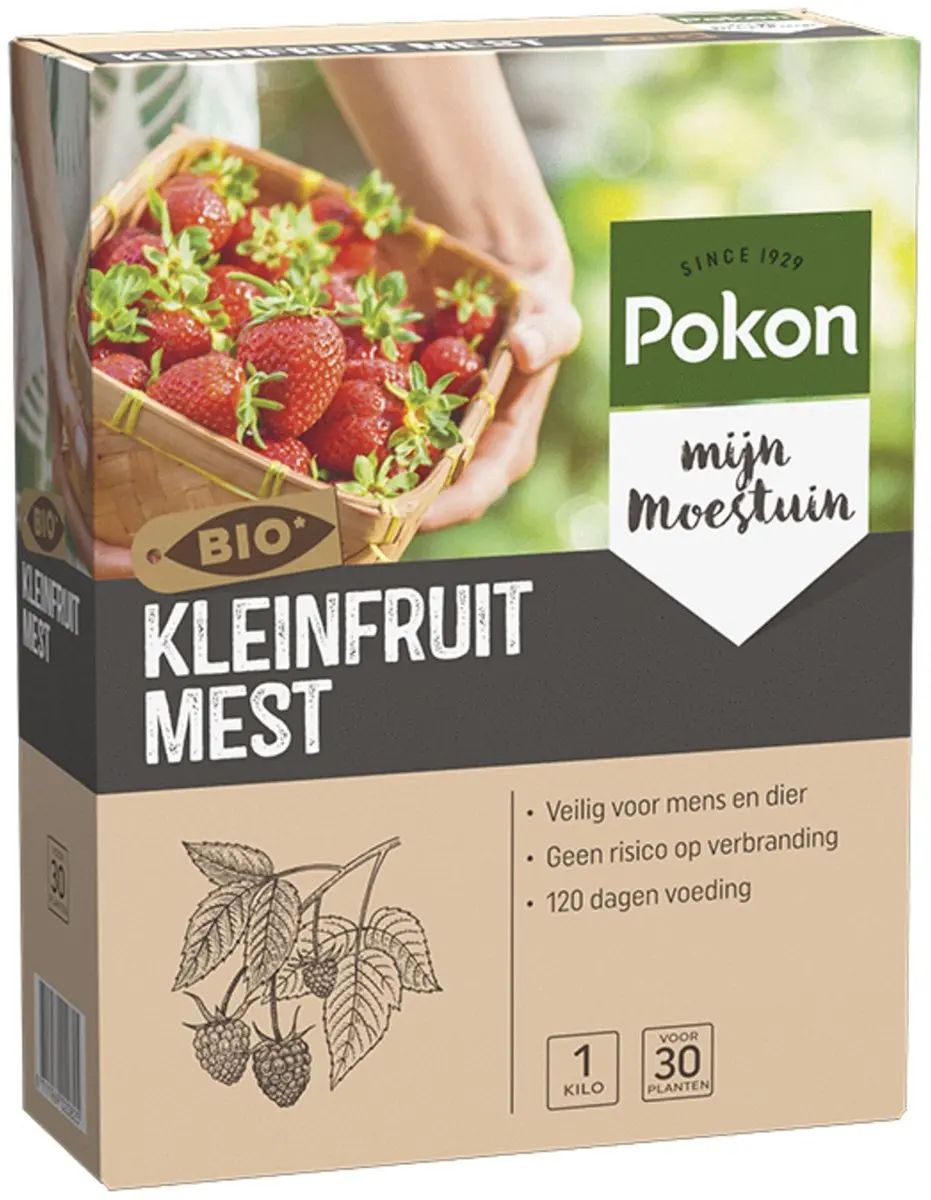 Pokon Bio Kleinfruit Mest 1kg - Biologische meststof - afbeelding 5 van 5