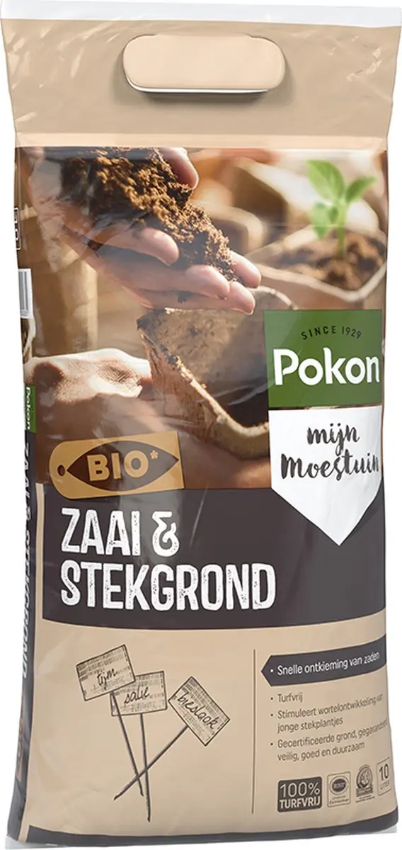 Pokon Bio Zaai- en Stekgrond 10L - afbeelding 2 van 6