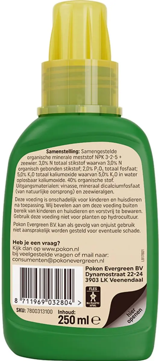 Pokon Bio Orchidee Voeding 250ml - afbeelding 2 van 6
