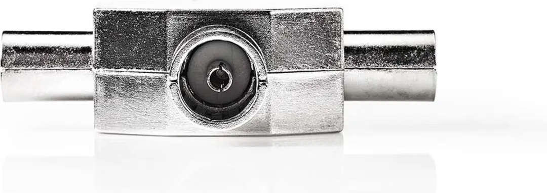 Nedis T-Splitter Coax 2x Male - IEC Female - 75 Ohm - Zilver - afbeelding 6 van 6