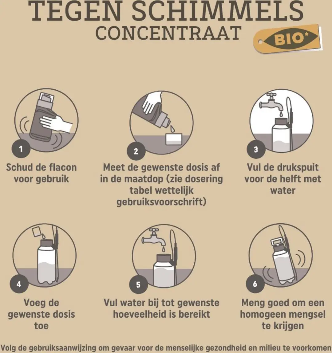 Pokon Bio Tegen Schimmels Concentraat 250ml - 125m² - afbeelding 3 van 5