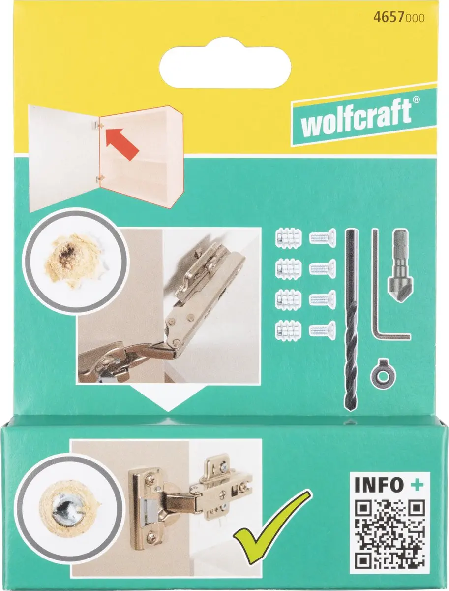 Wolfcraft Scharnier Reparatie Set 35mm - 11-delig - IKEA