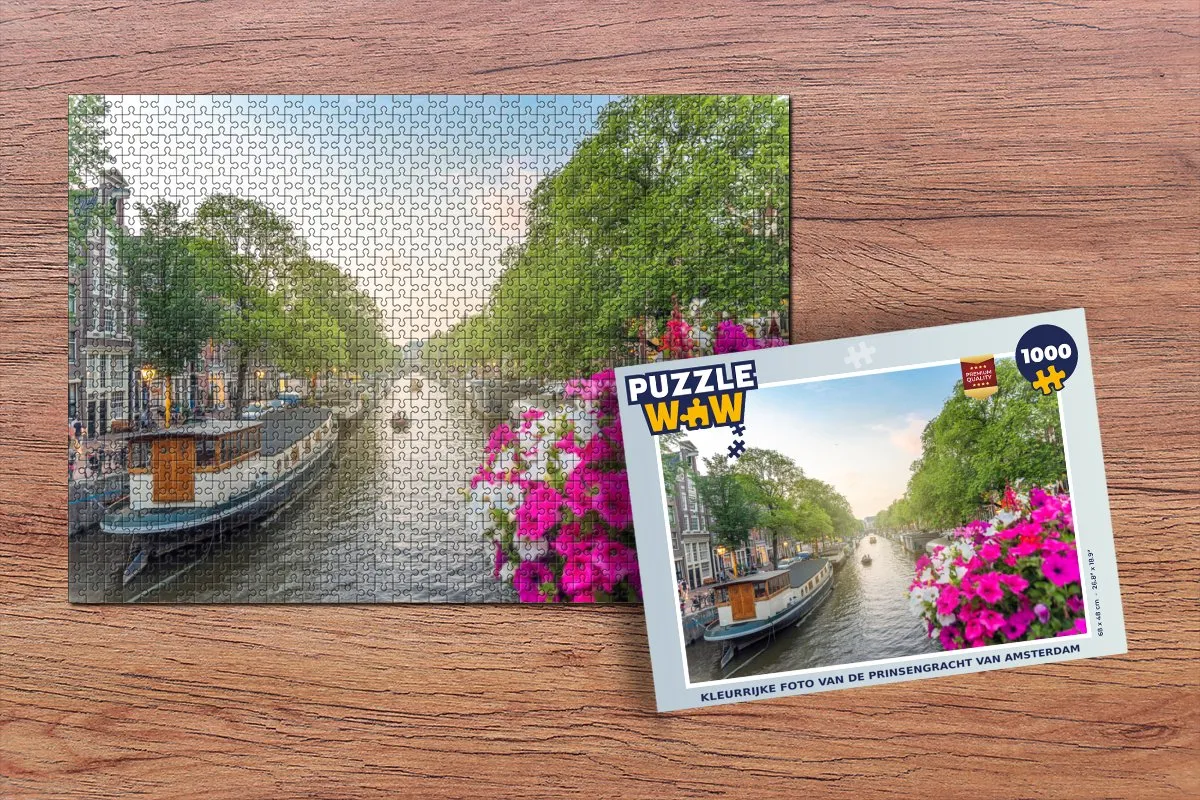 PuzzleWow Legpuzzel Prinsengracht Amsterdam 1000 Stuks