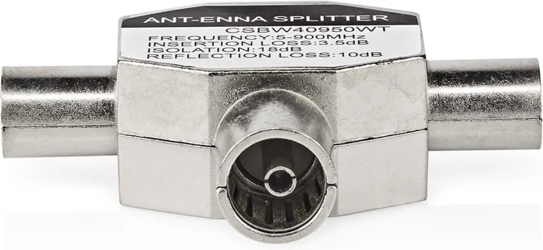 Nedis Coax T-Splitter 75 Ohm