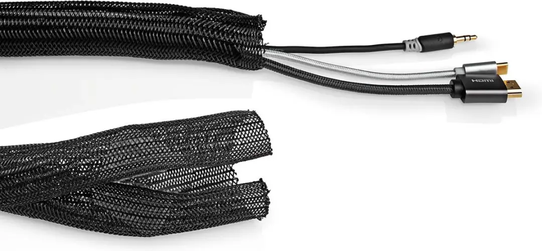 Nedis Kabelmanagement Sleeve 30mm - Zwart