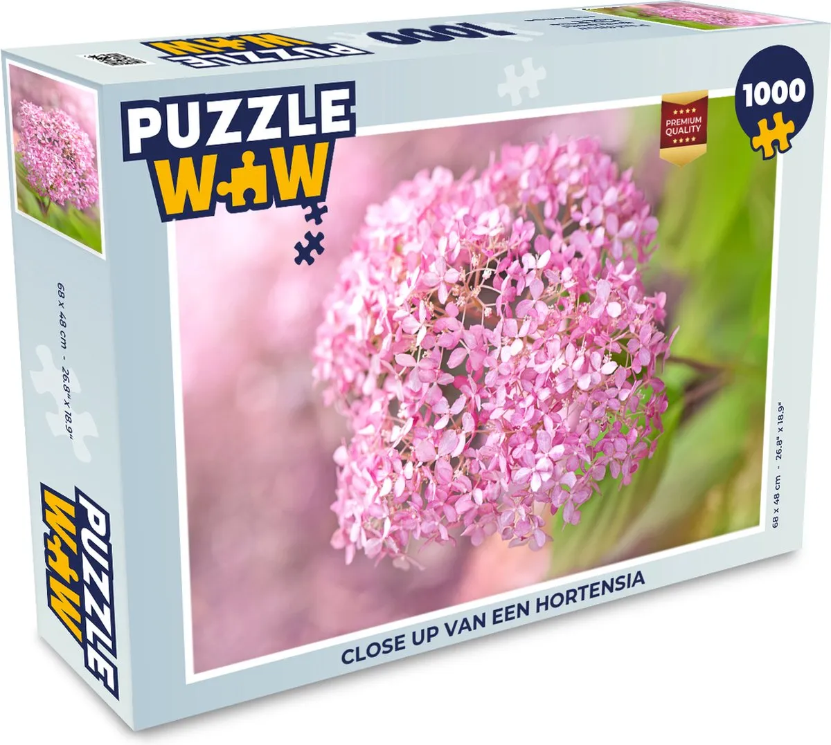 PuzzleWow Hortensia Legpuzzel 1000 Stuks
