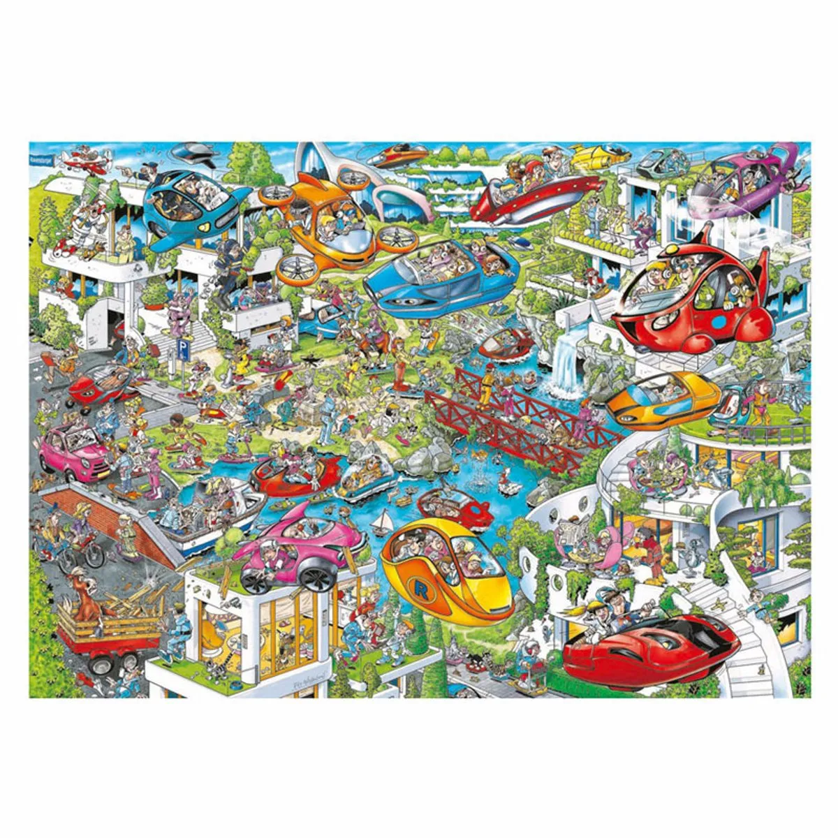 Ravensburger Ray’s Comic Series Time Travel 4 - Toekomst - Legpuzzel 1000 Stuks - Multicolor