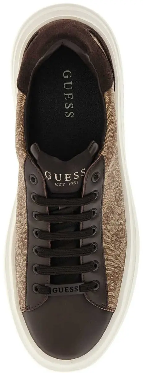Guess Elba Logo 4G Trainer - Bruin - Maat 46 - afbeelding 4 van 6