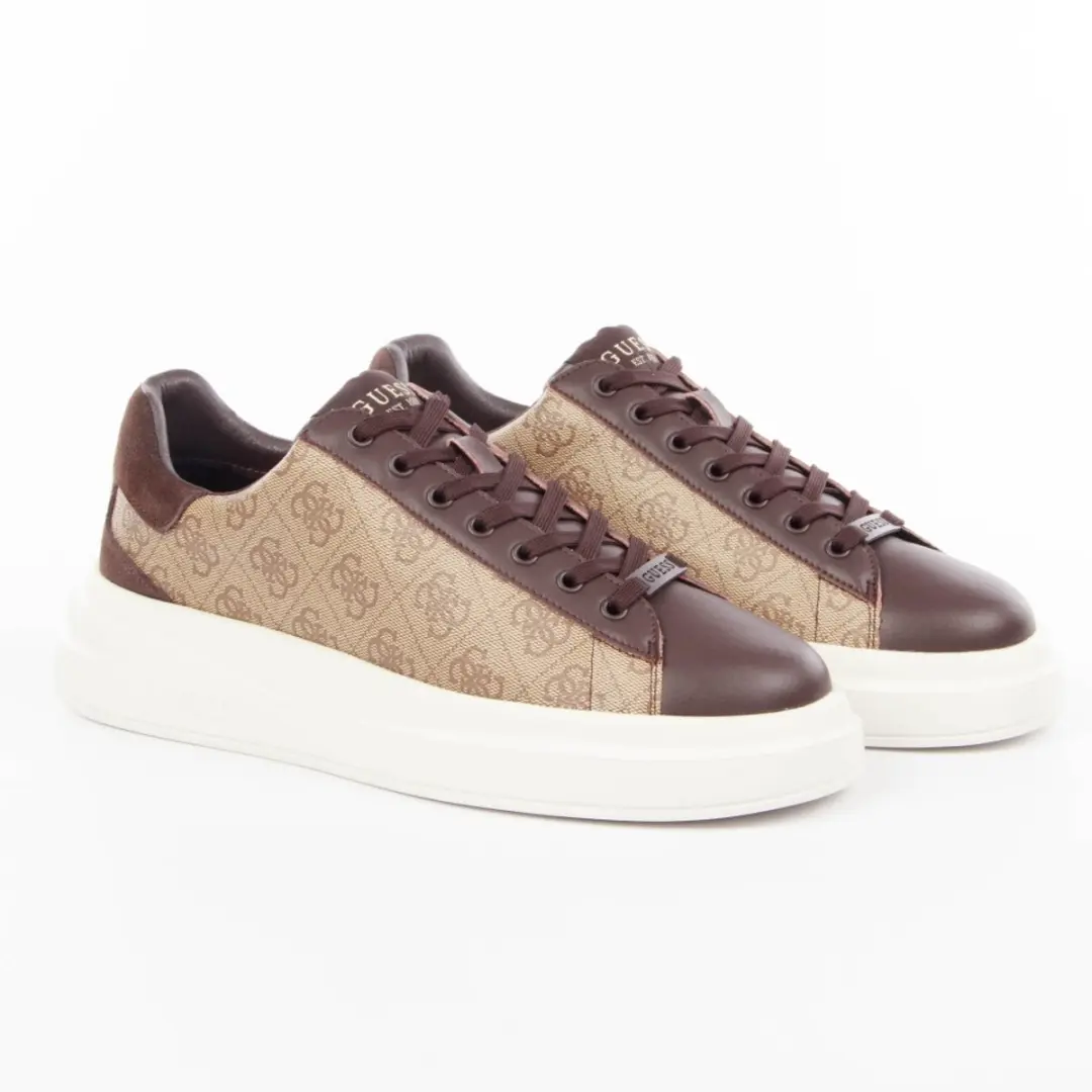 Guess Elba Logo 4G Trainer - Bruin - Maat 46 - afbeelding 3 van 6