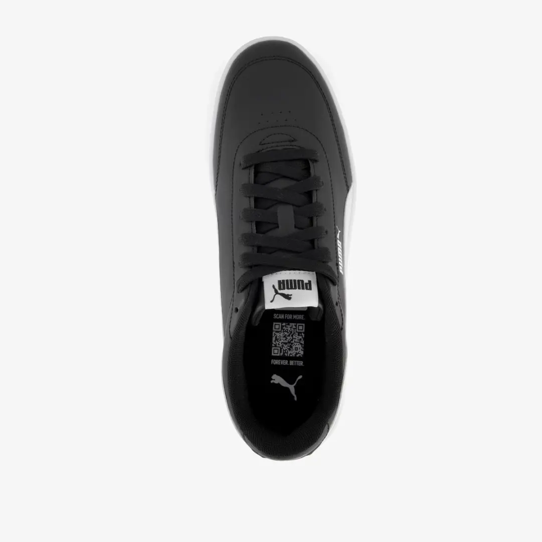 PUMA Court Classic Clean Heren Sneakers - Zwart/Wit - Maat 40