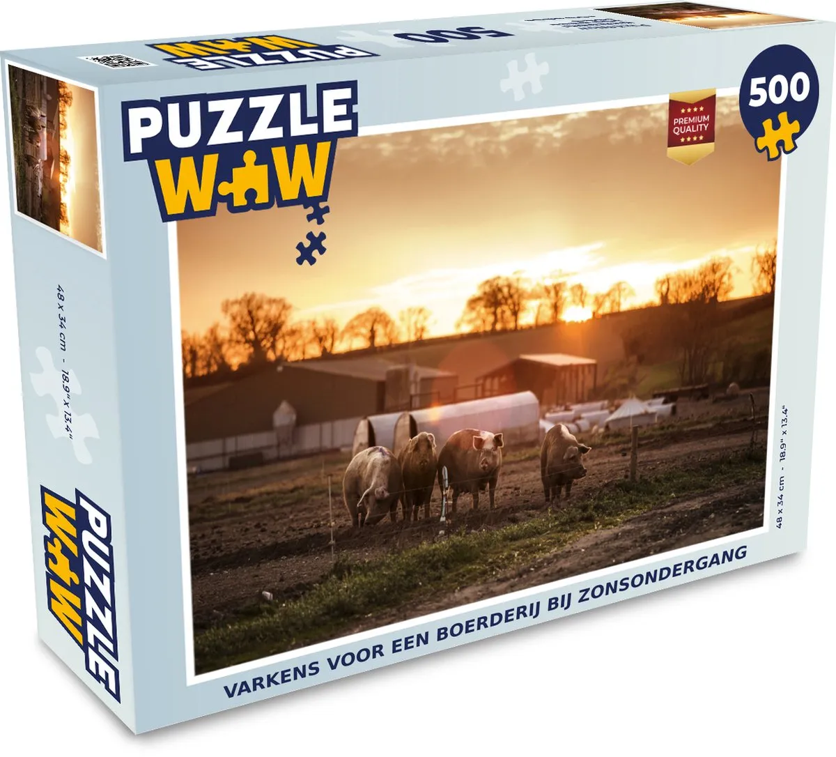 PuzzleWow Boerderij Legpuzzel 500 Stuks