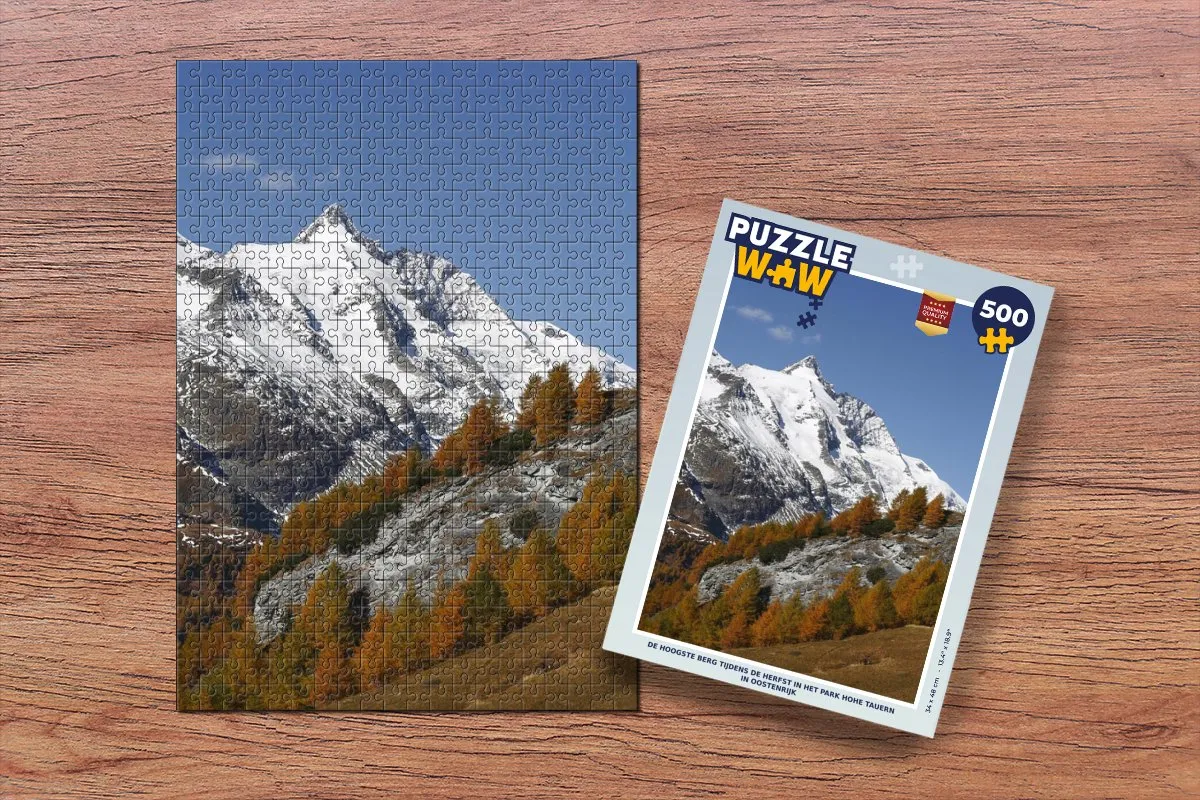 PuzzleWow Legpuzzel Hohe Tauern 500 Stuks - Multicolor