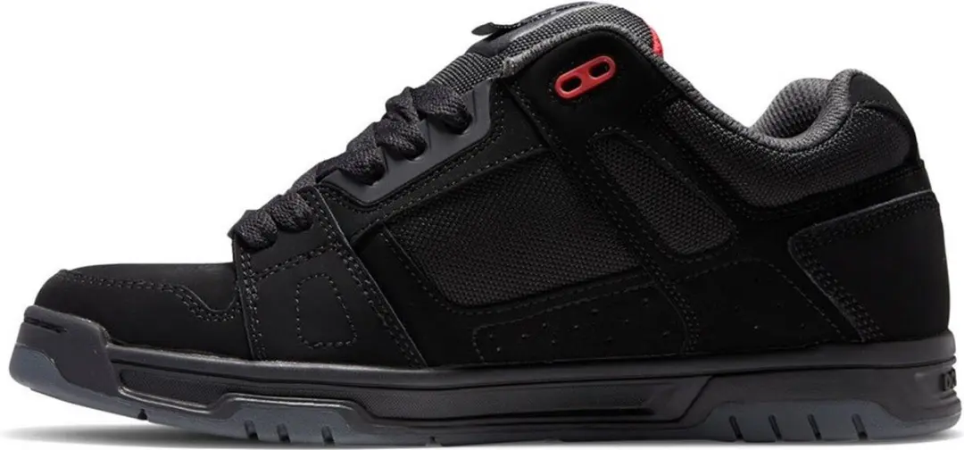 DC Shoes Stag Schoenen - Zwart/Grijs/Rood - Maat 43