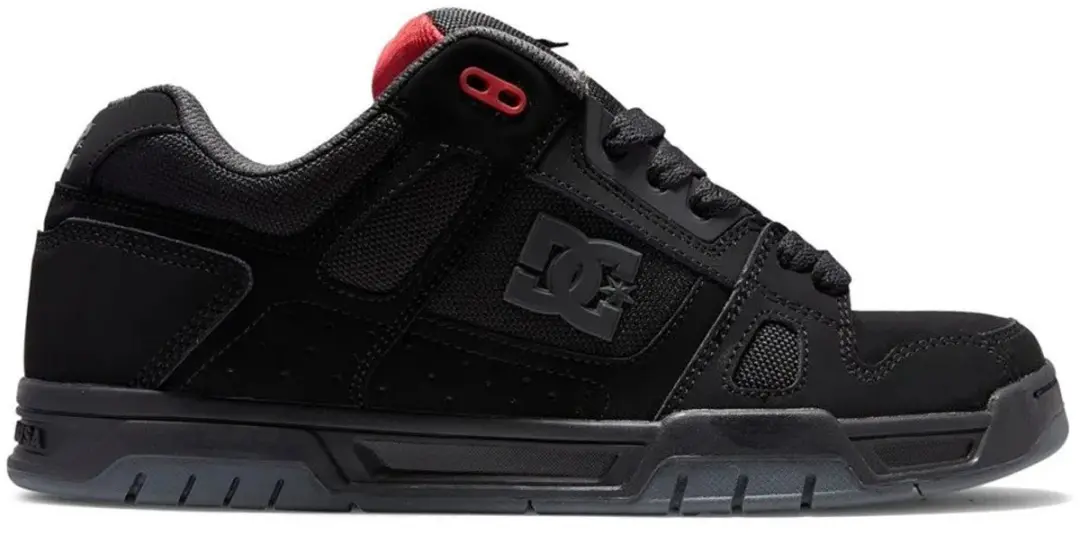 DC Shoes Stag Schoenen - Zwart/Grijs/Rood - Maat 43 - afbeelding 6 van 6