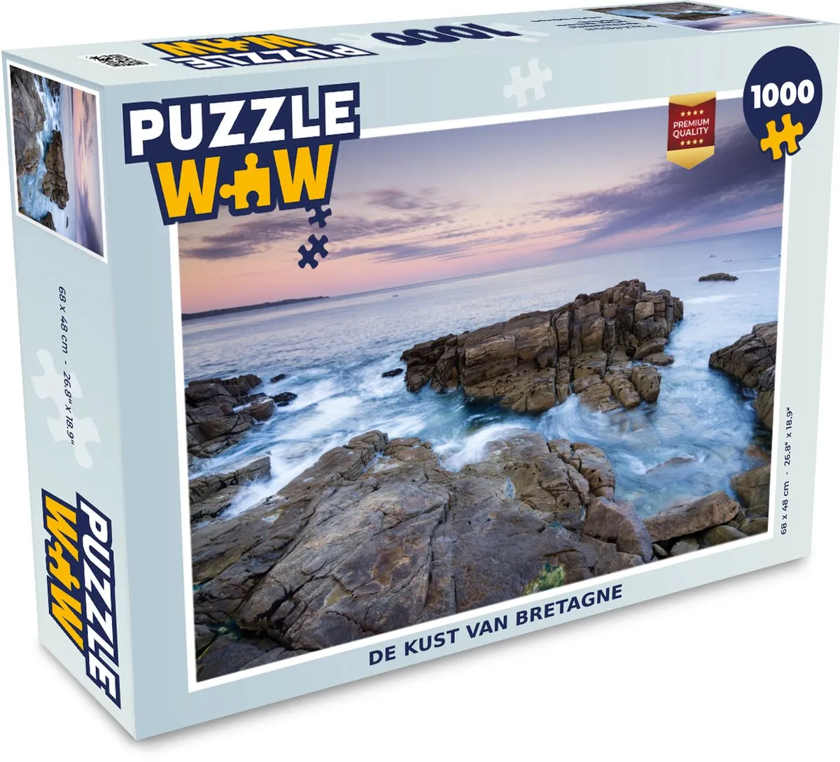 PuzzleWow De Kust van Bretagne Legpuzzel 1000 Stuks
