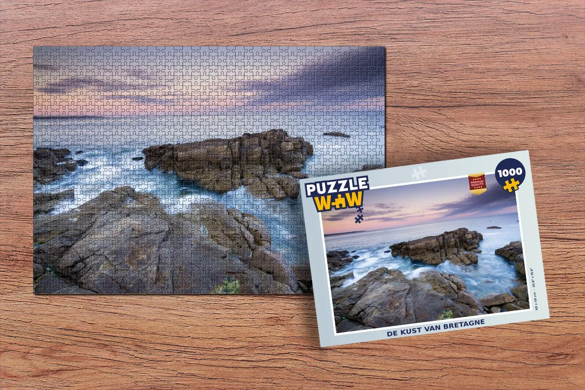 PuzzleWow De Kust van Bretagne Legpuzzel 1000 Stuks - Multicolor