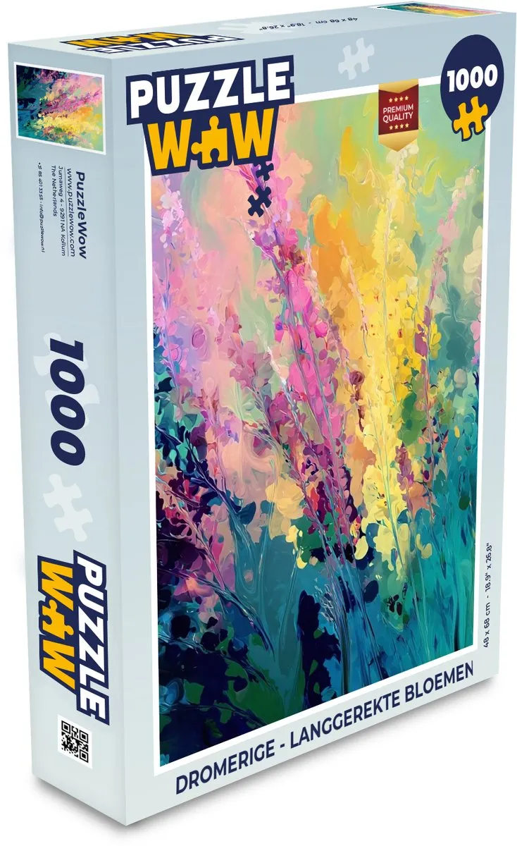 PuzzleWow Dromerige Langgerekte Bloemen Legpuzzel 1000 Stuks