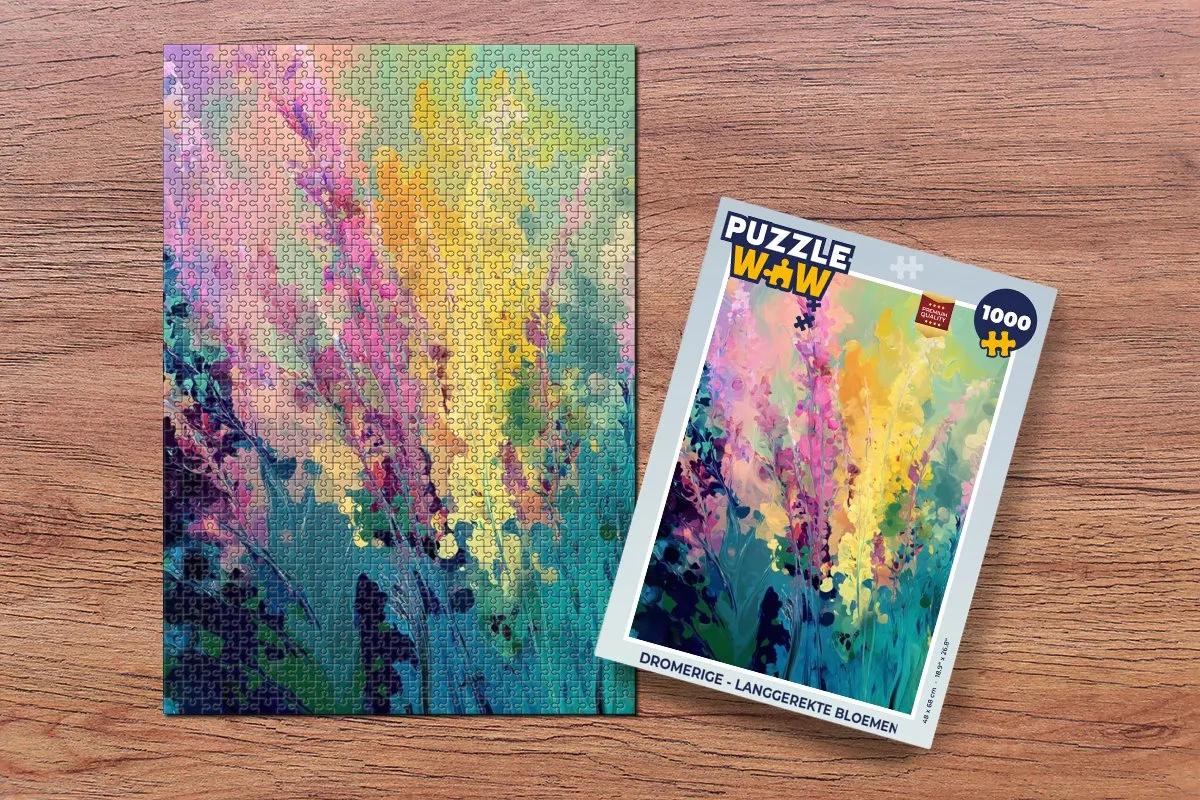 PuzzleWow Dromerige Langgerekte Bloemen Legpuzzel 1000 Stuks