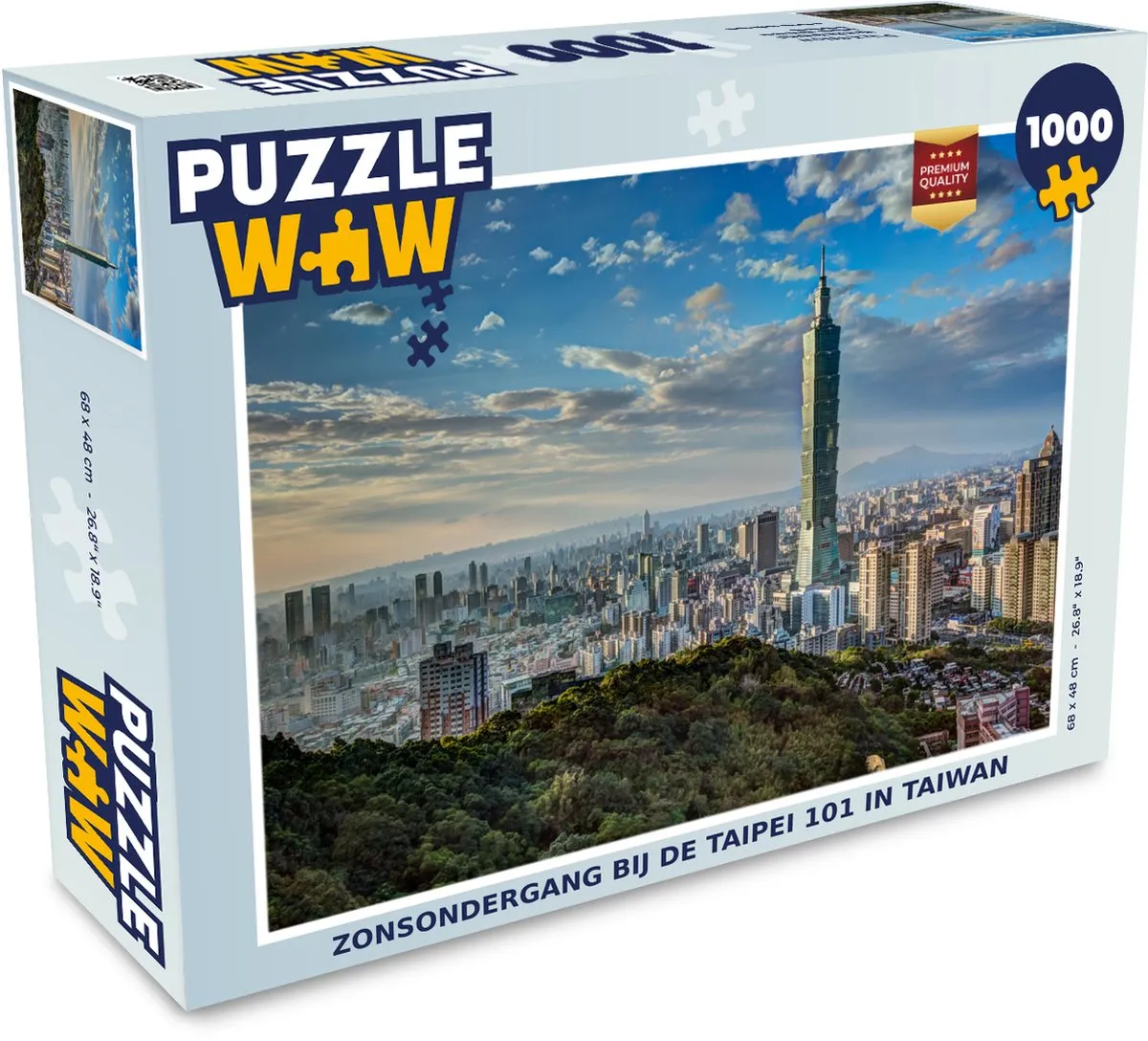 PuzzleWow Legpuzzel Taipei 101 1000 Stuks