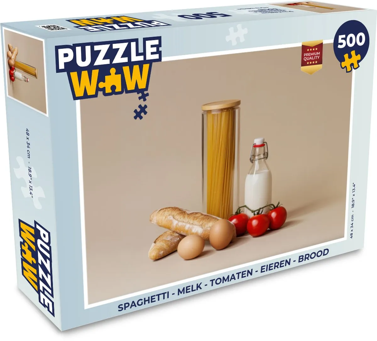 PuzzleWow Spaghetti Puzzel 500 Stuks