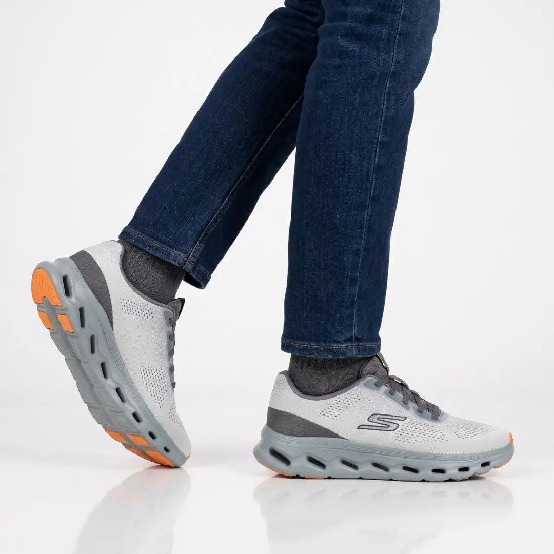 Skechers GO WALK Glide-Step 2.0 Heren Sneakers - Grijs - EU 44.5 - afbeelding 3 van 6