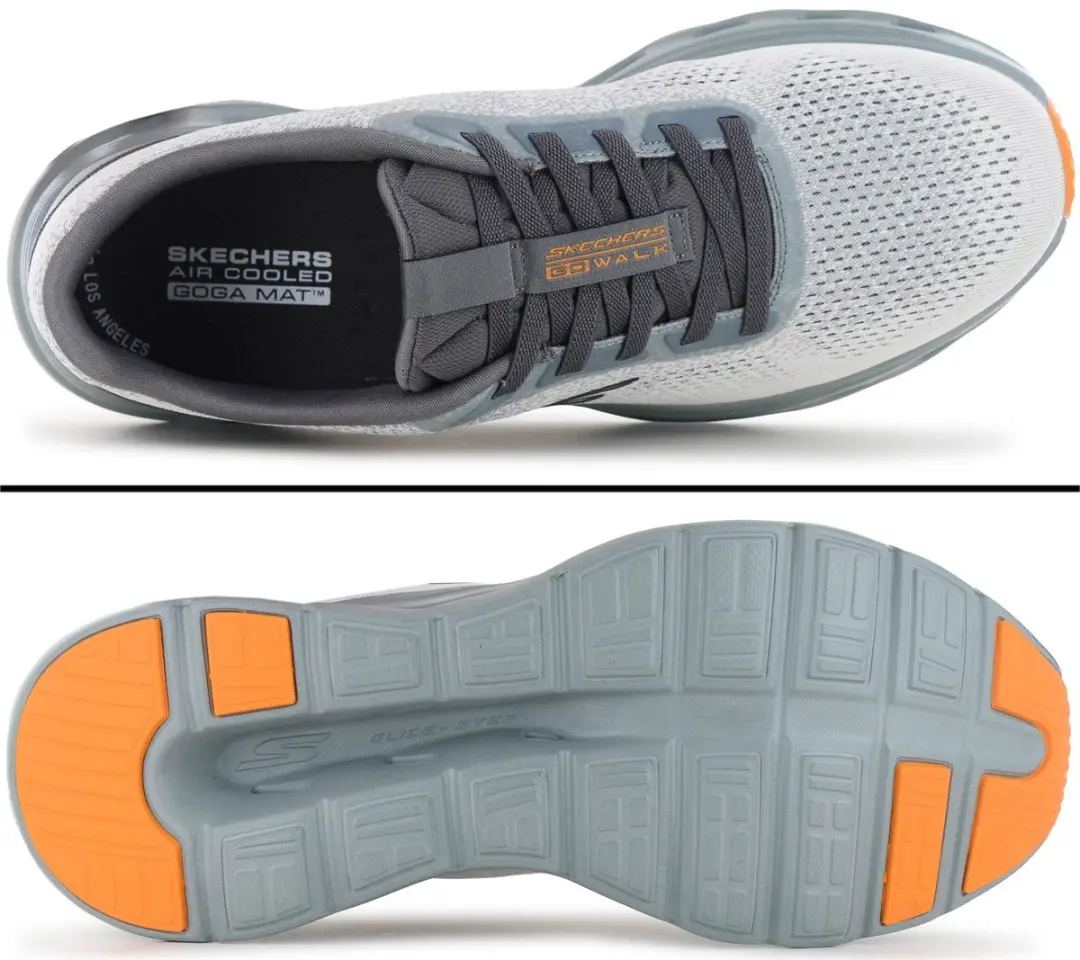 Skechers GO WALK Glide-Step 2.0 217020-SAGE Heren Sneakers - EU 43.5 - Grijs - afbeelding 6 van 6