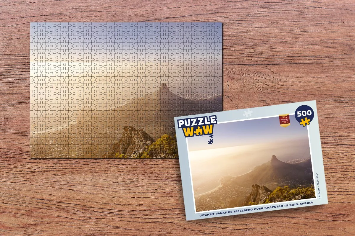 PuzzleWow Kaapstad Berg Legpuzzel 500 Stuks