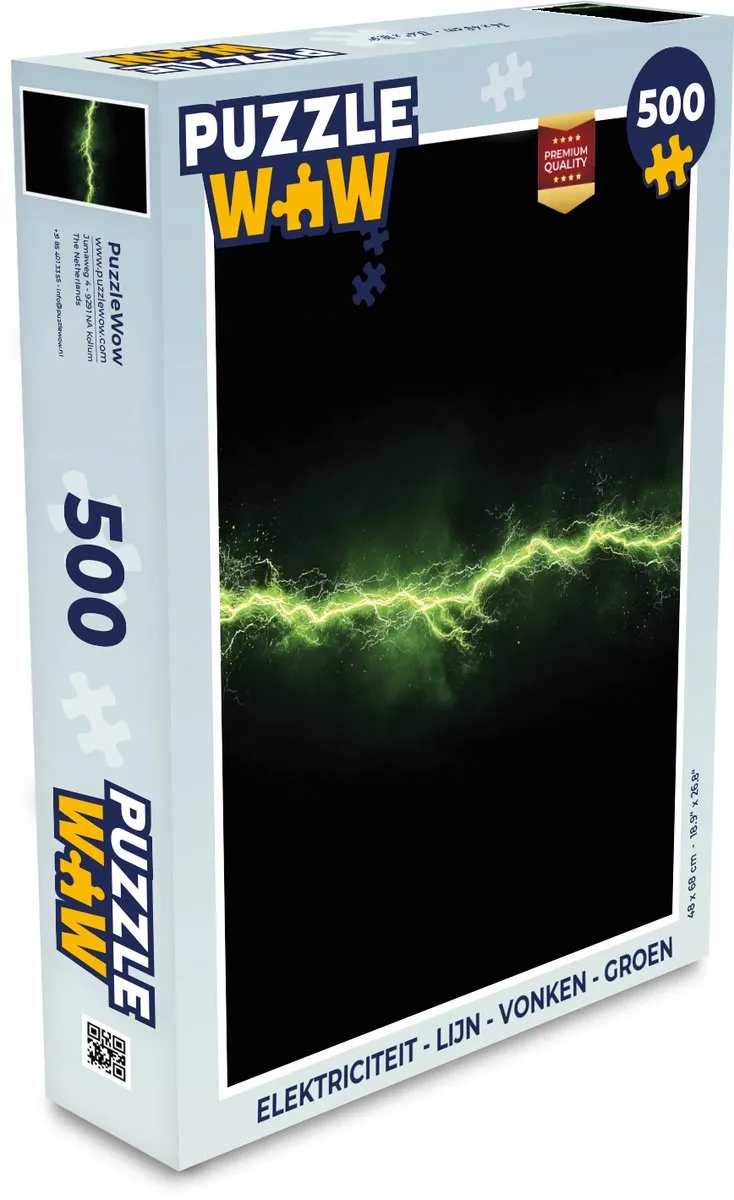PuzzleWow Vonken Groene Legpuzzel 500 Stuks