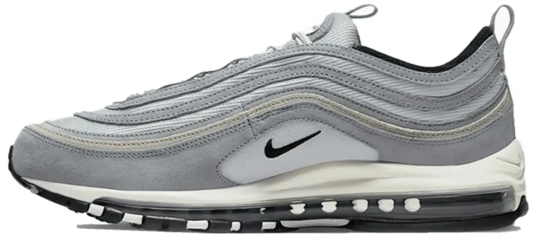 Nike Air Max 97 Herenschoenen, 38, Smoke Grey/Metallic Silver/Cobblestone/Medium